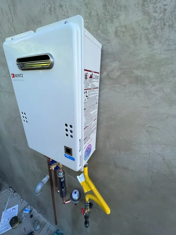 Tankless water heater installation for Suisun City homes
